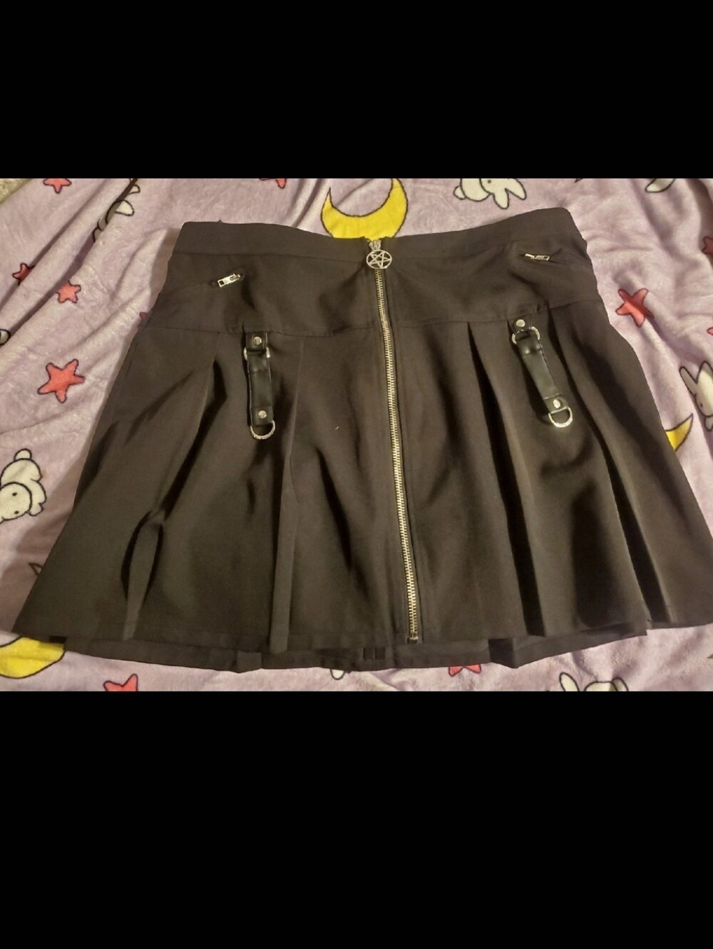 Gothic Pentagram Zipper Witch Skirt Killstar Widow Hot Topic Blackcraft
